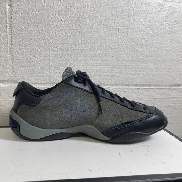 Piloti Thirty Two Driving Shoes Grey Black Suede Leather Sneakers Men's 8.5 US - Picture 2 of 13